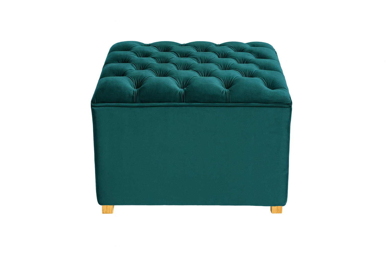 Taburet Chester • Tmavě petrolejový samet