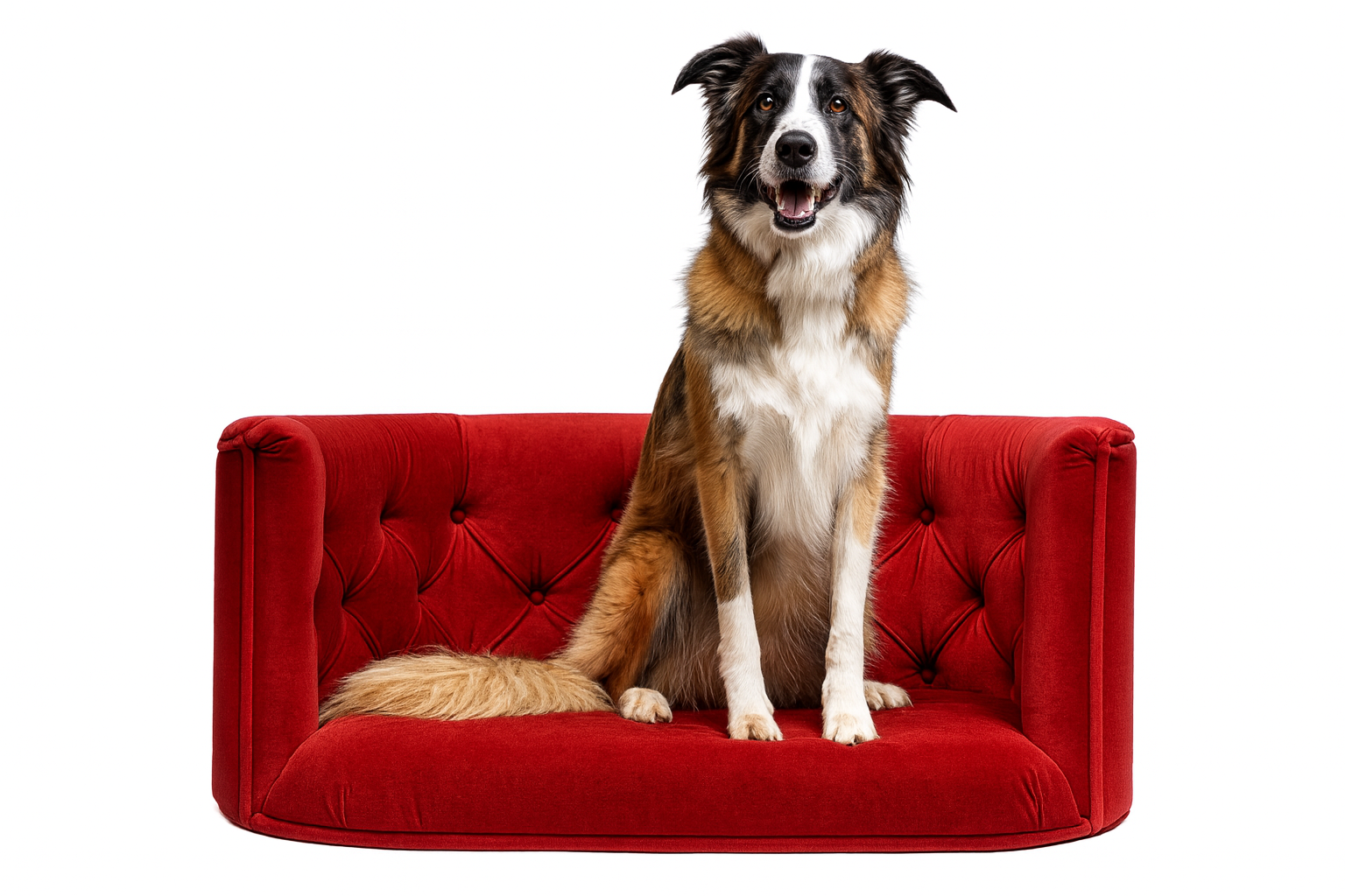 Pelíšek Chester pro velké psy - samet Bordó