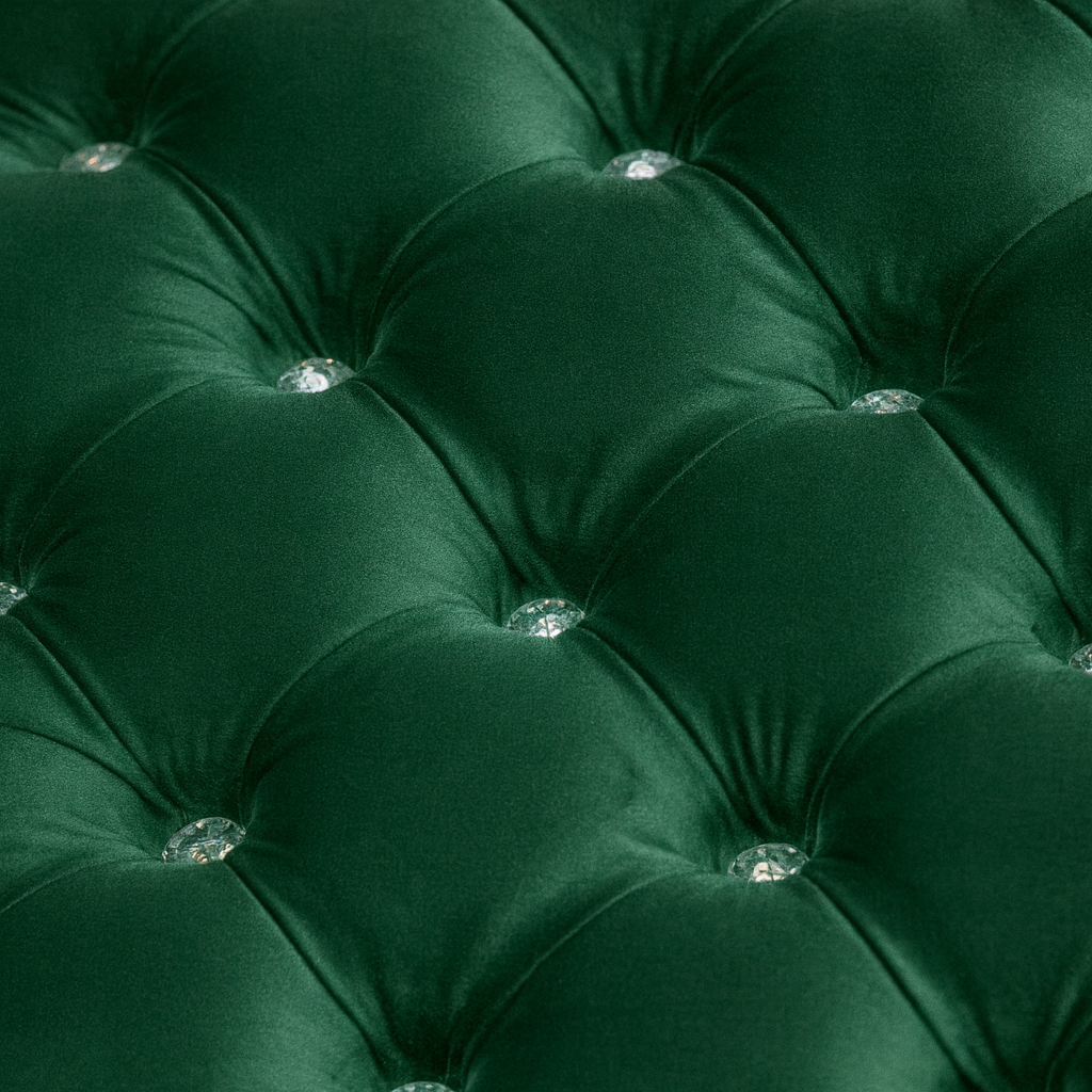 Postel Chester - Tmavě zelený Samet