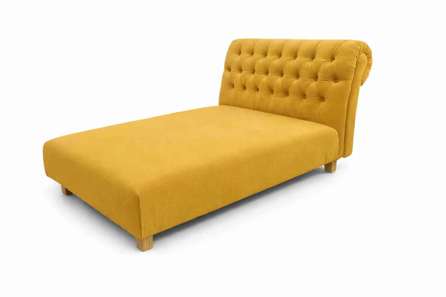 Dětská Lenoška Chesterfield - Hořčicový samet