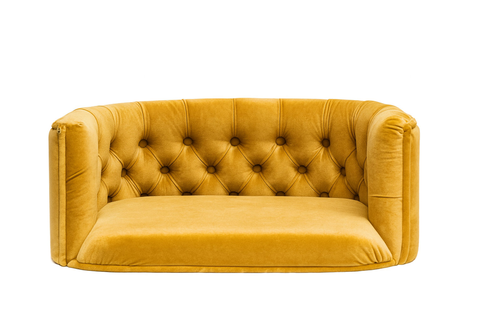 Pelíšek Chester pro střední psy – Hořčicový samet