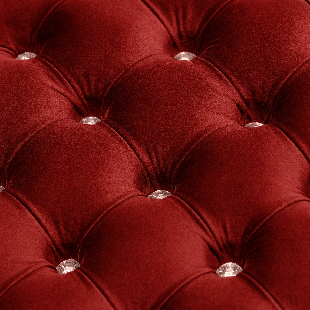 Čalouněná lavice Chester • samet Bordó