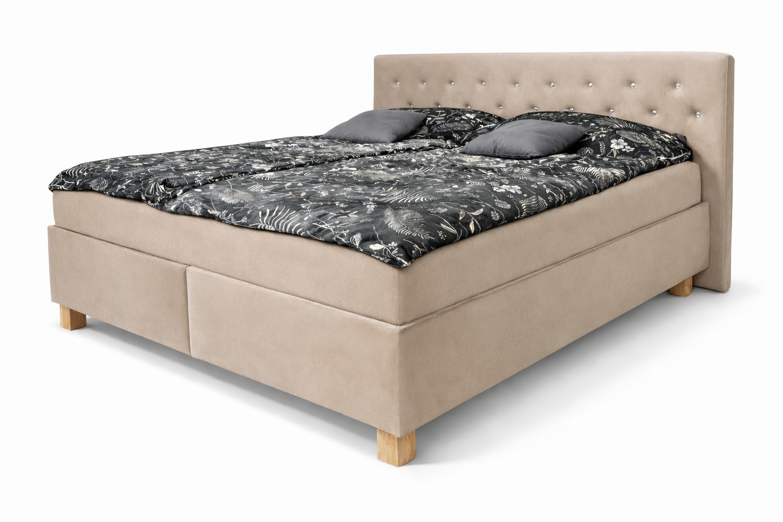 Postel Chester - Světle hnědý Samet