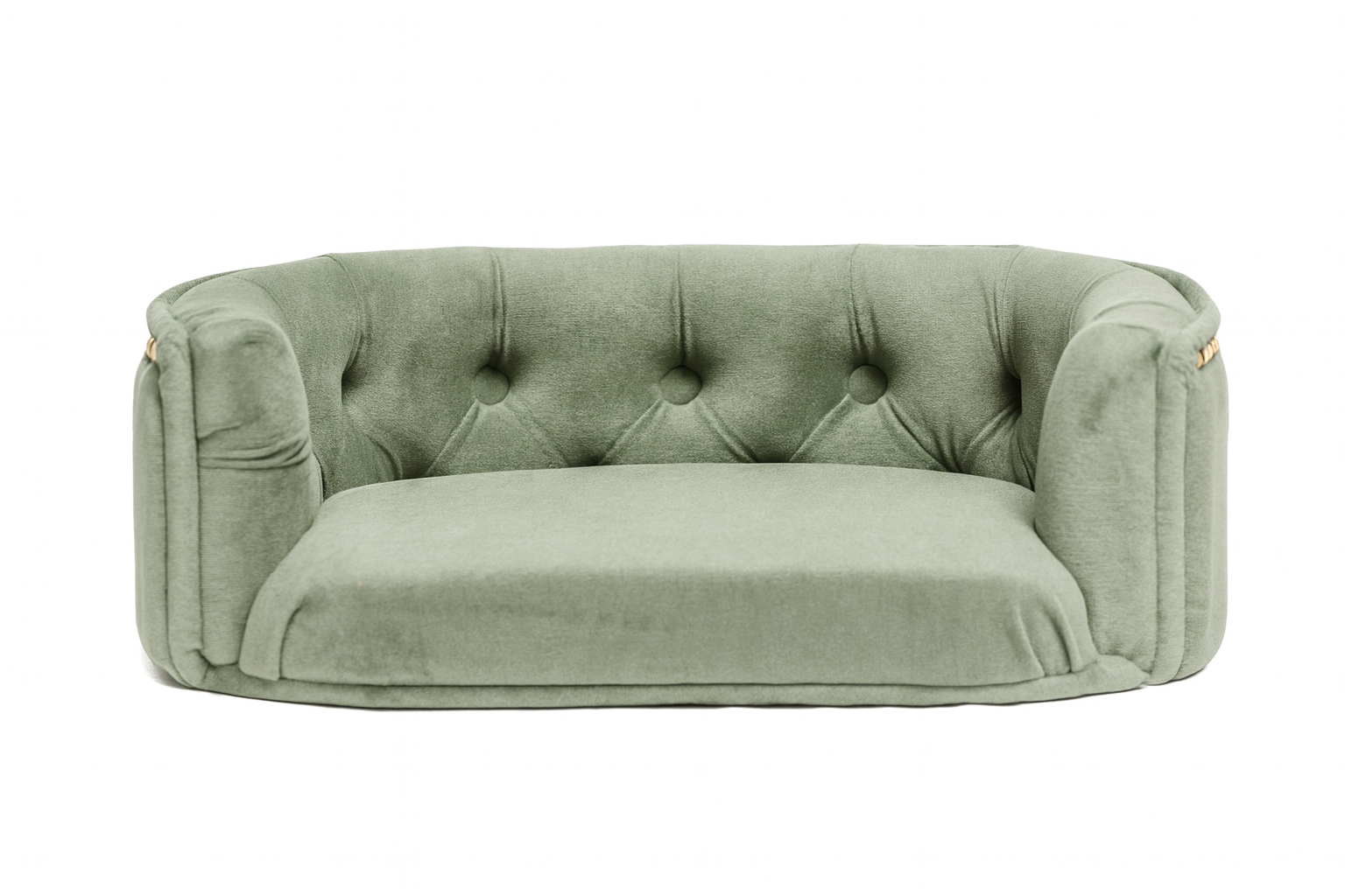 Chesterfield pelíšek pro malé psy – Světle mátový samet