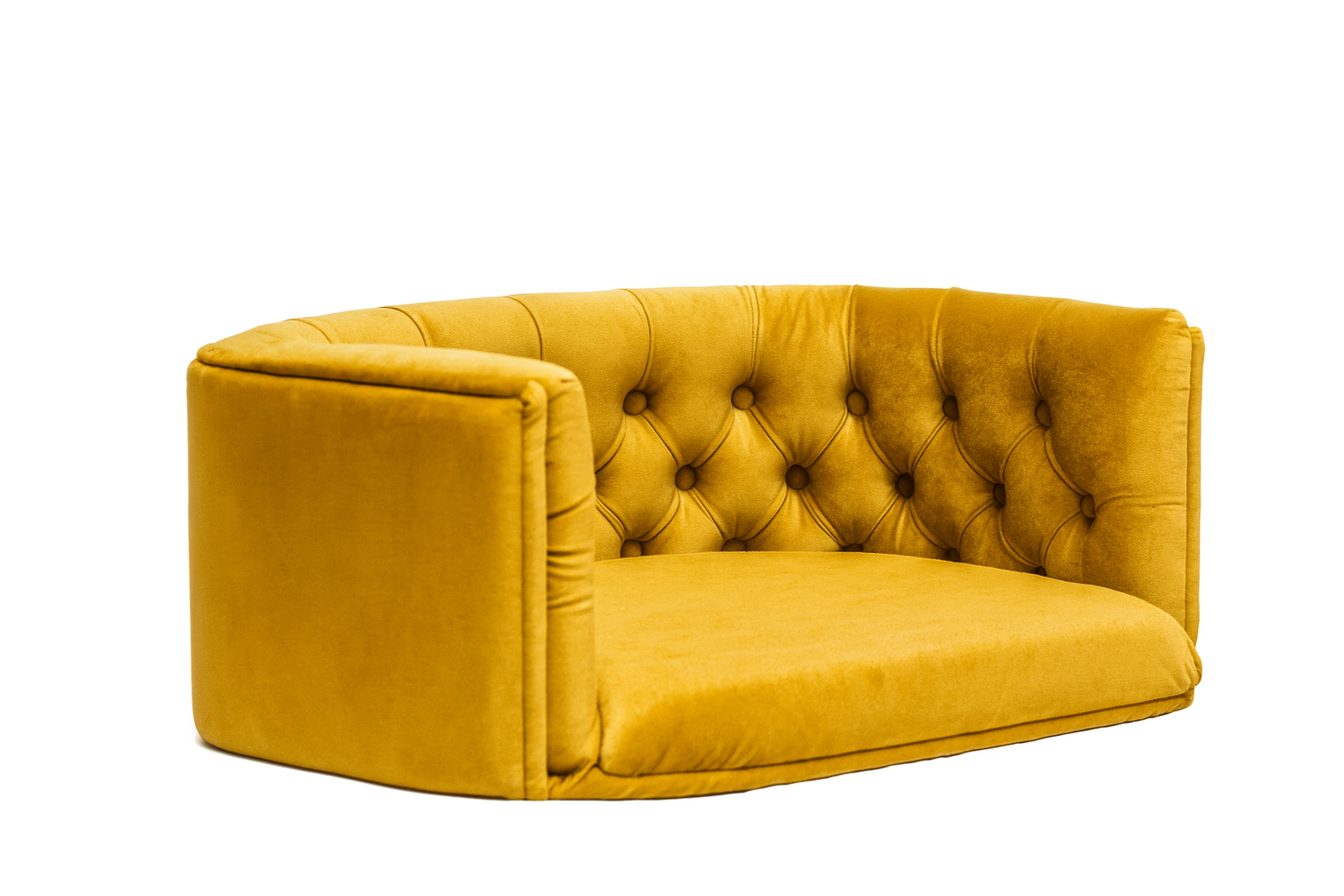 Pelíšek Chester pro střední psy – Hořčicový samet