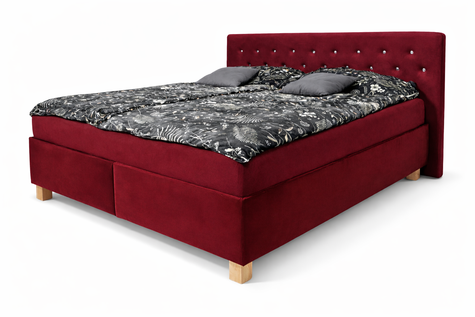 Postel Chester - Samet Bordó