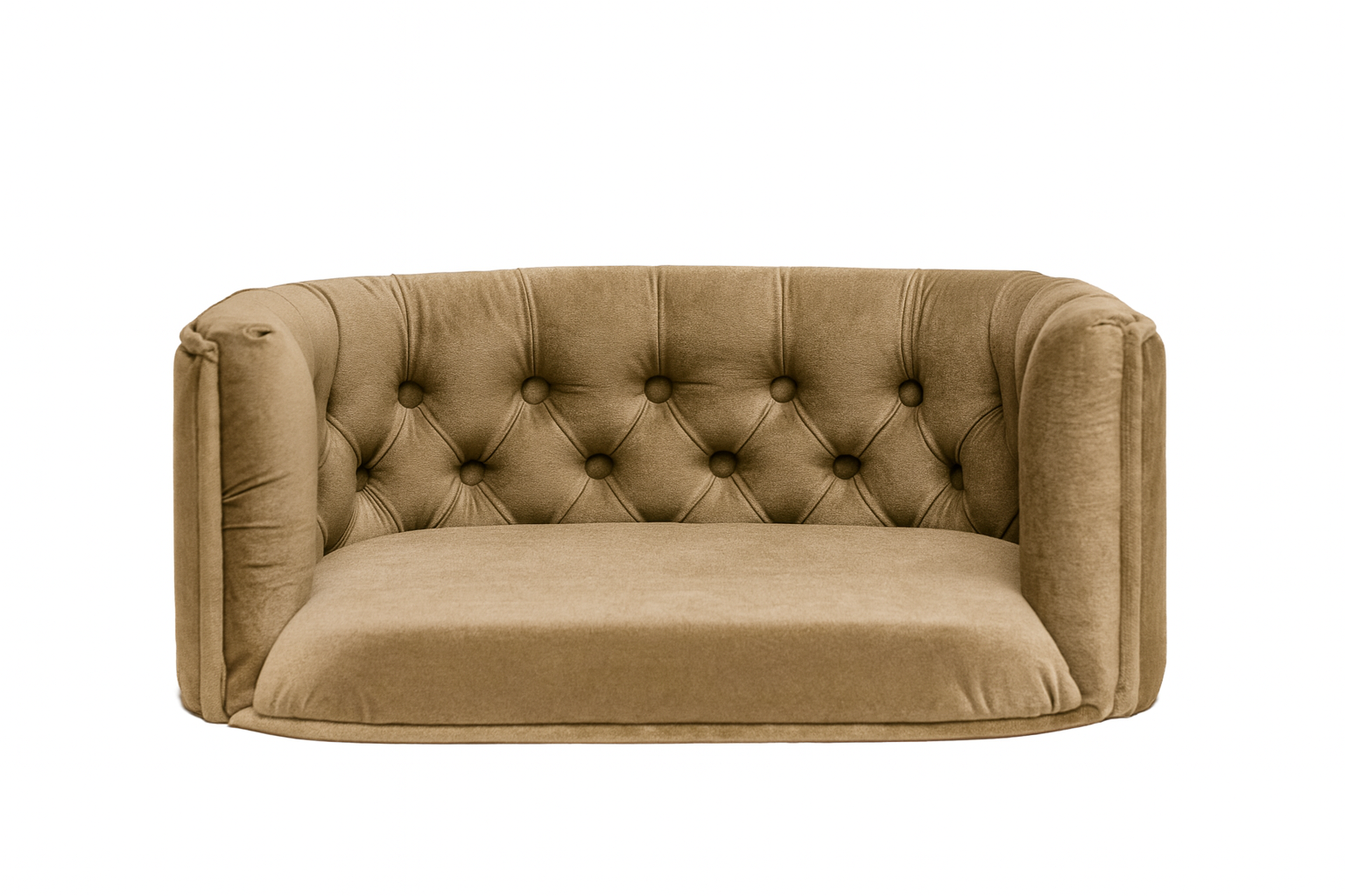 Pelíšek Chester pro střední psy – Tmavě hnědý samet