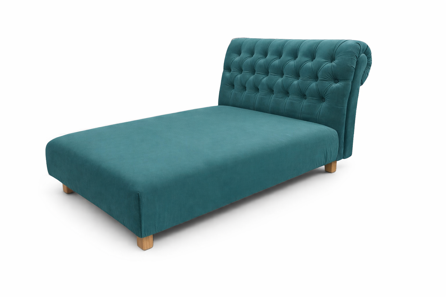 Dětská Lenoška Chesterfield - Petrolejový samet