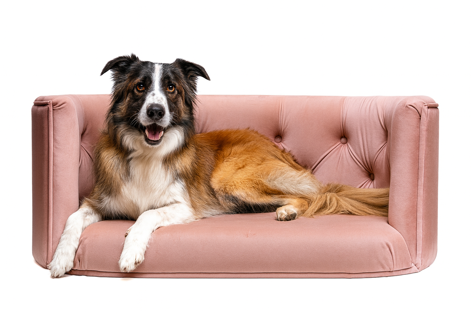 Pelíšek Chester pro velké psy - Starorůžový samet