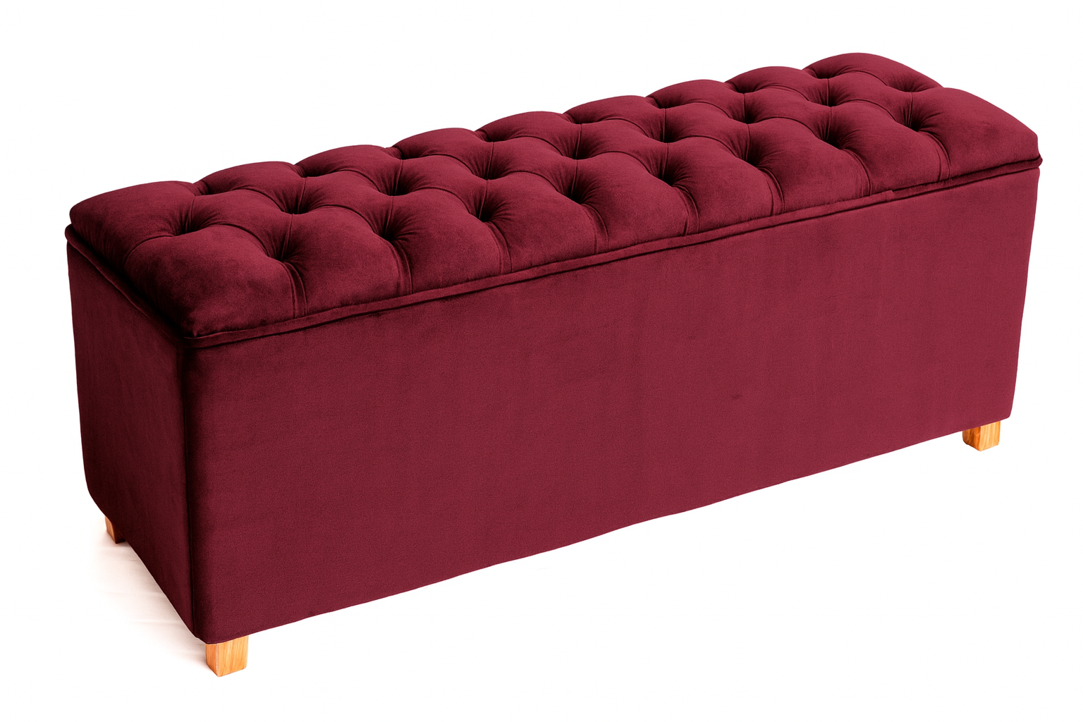 Čalouněná lavice Chester • Ostružinový samet