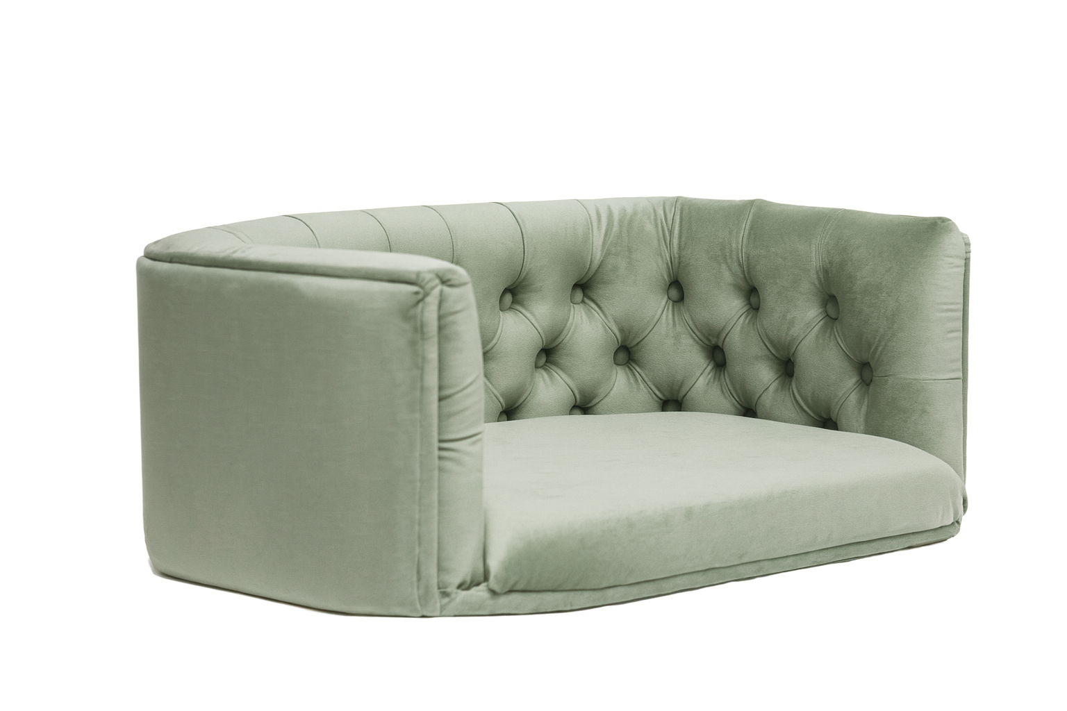 Pelíšek Chester pro střední psy – Světle mátový samet