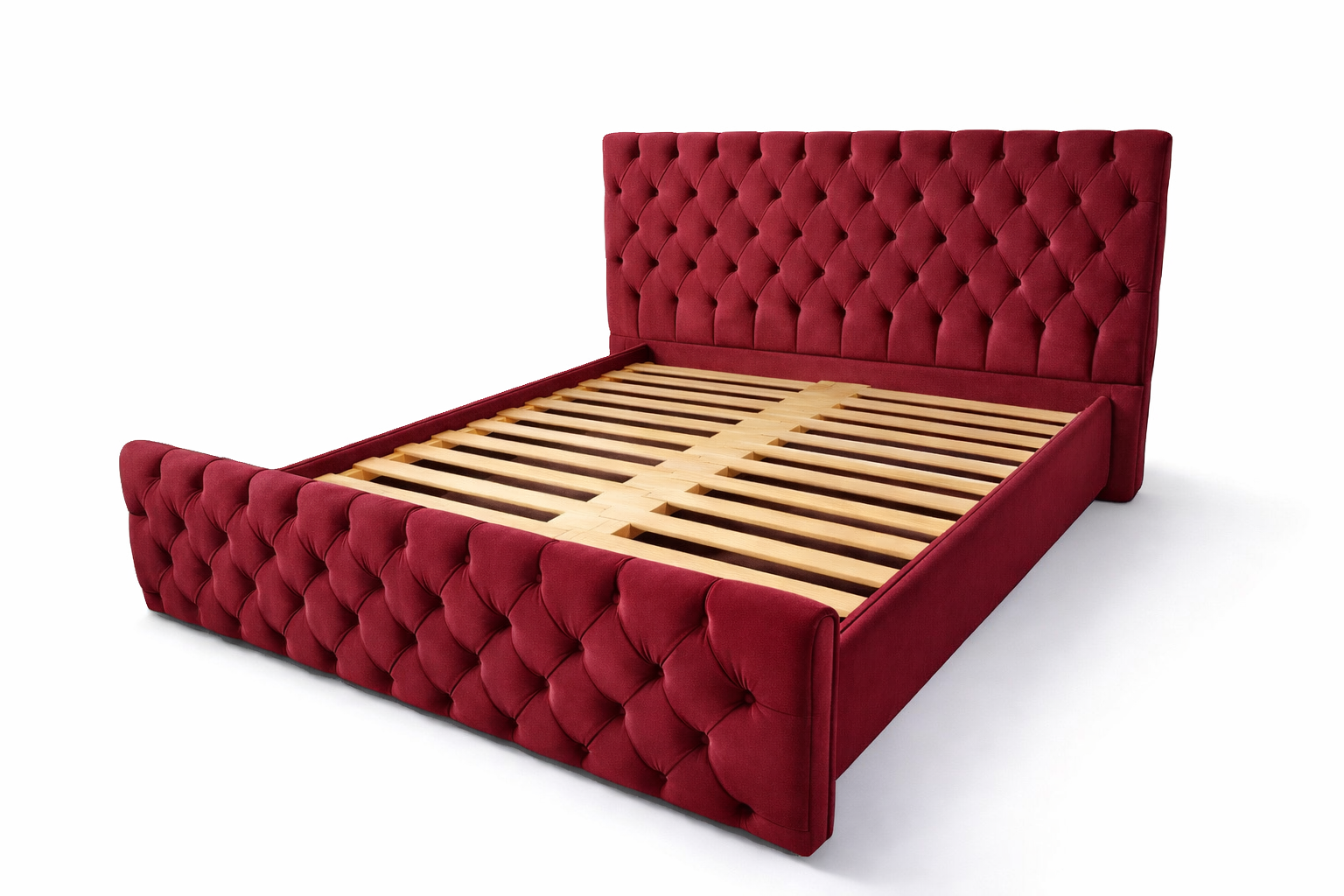 Postel Chester Elegance - samet Bordó