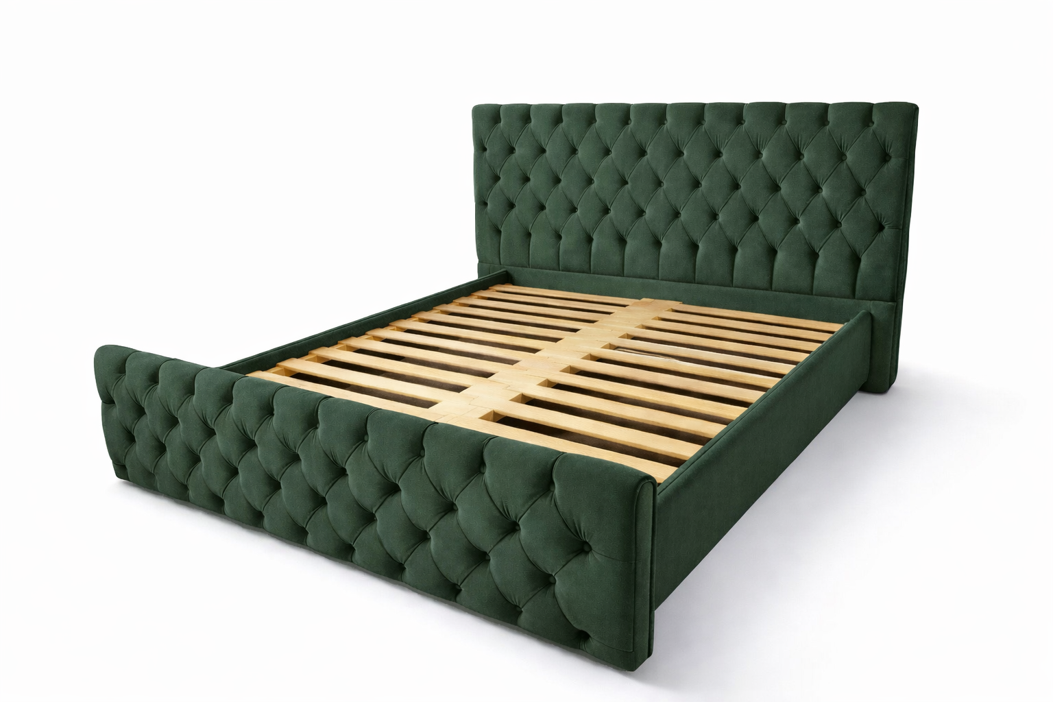 Postel Chester Elegance - Tmavě zelený samet