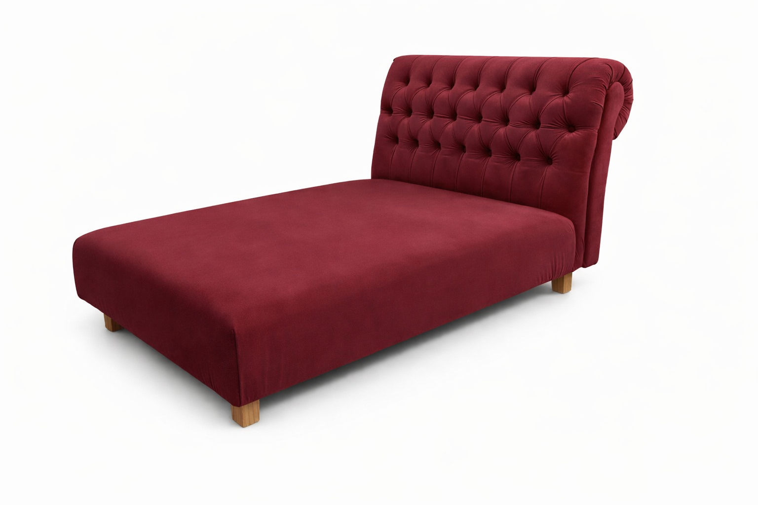 Dětská Lenoška Chesterfield - Bordó samet