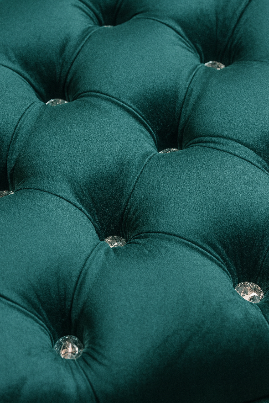 Taburet Chester • Tmavě petrolejový samet