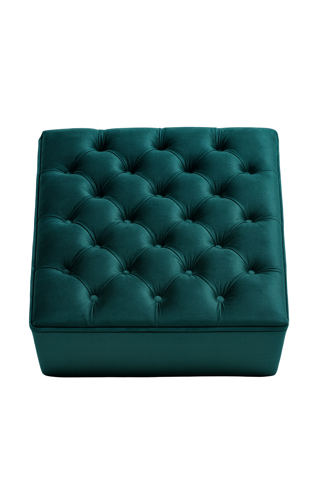 Taburet Chester • Tmavě petrolejový samet