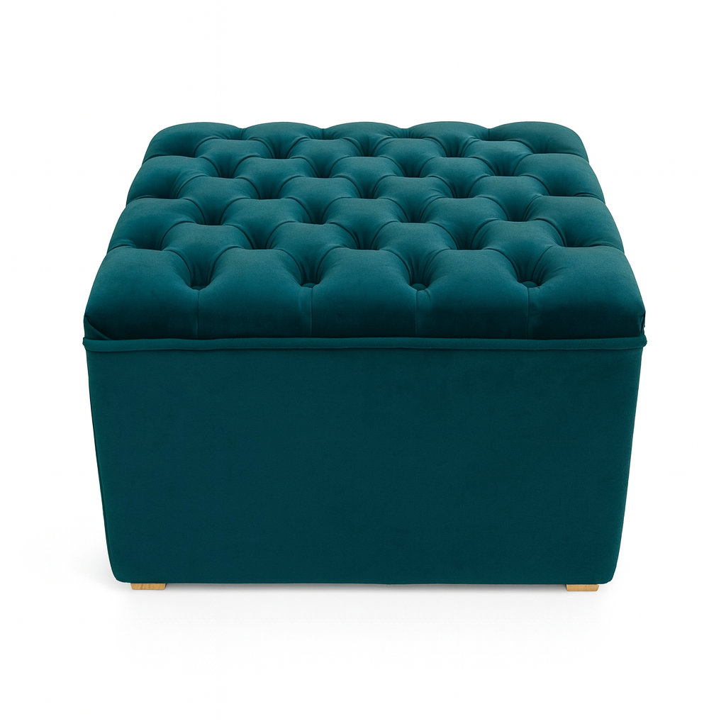 Taburet Chester • Petrolejový samet