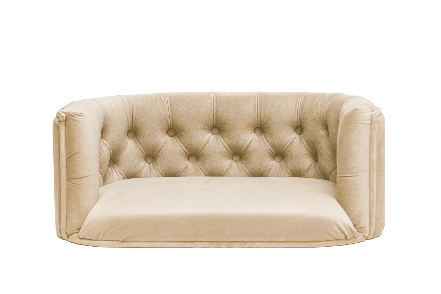 Pelíšek Chester pro střední psy – samet Cappuccino