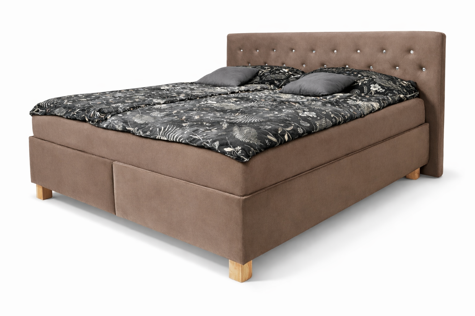 Postel Chester - Tmavě hnědý Samet